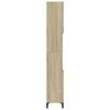 vidaXL Bathroom Cabinet Sonoma Oak 30x30x190 cm Engineered Wood