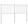 vidaXL Metal Replace Headboard White 135 cm