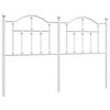 vidaXL Metal Replace Headboard White 135 cm