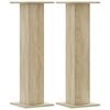 vidaXL Plant Stands 2 pcs Sonoma Oak 30x30x95 cm Engineered Wood