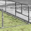 vidaXL Dog Kennel Silver 63 m&sup2; Steel