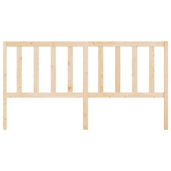 vidaXL Bed Headboard 186x4x100 cm Solid Wood Pine