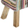 vidaXL Bench 160 cm Multicolour Chindi Fabric