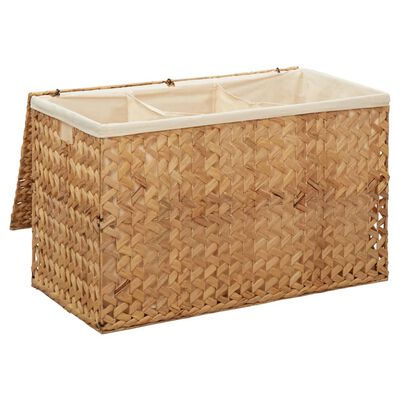 vidaXL Laundry Basket 82x42.5x52.5 cm Water Hyacinth