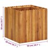 vidaXL Garden Raised Bed 50x50x50 cm Solid Acacia Wood