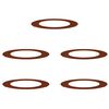 vidaXL suitable for Flat Tree Rings 5 pcs Brown &Oslash;60 / 90 cm