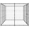 vidaXL Outdoor Dog Kennel Steel 7.26 m²