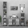 vidaXL 4 Piece Bathroom Furniture Set Concrete Grey Engineered Wood