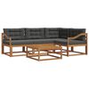 vidaXL Outdoor Sofa Set 5 pcs Natural and Anthracite
