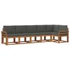 vidaXL Outdoor Sofa Set 6 pcs Natural and Anthracite