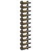 vidaXL Wall Mounted Wine Rack for 12 Bottles Black Iron