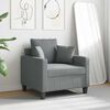vidaXL Sofa Chair Light Grey 60 cm Fabric