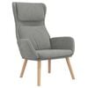 vidaXL Relaxing Chair Light Grey Velvet