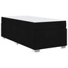 vidaXL Bed Frame with Mattress Black 90 x 190 cm Fabric
