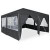 vidaXL Party Tent Anthracite 400 x 400 x 266 cm Polyethylene