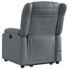 vidaXL Electric Massage Recliner Chair Grey Faux Leather