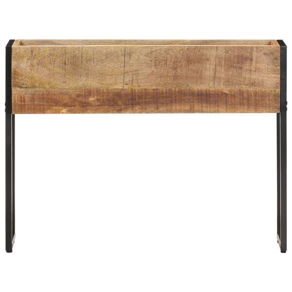 vidaXL Planter 90x20x68 cm Rough Mango Wood