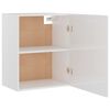 vidaXL Hanging Cabinet Lyon High Gloss White 50x31x60 cm Engineered Wood