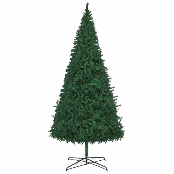 vidaXL Christmas Tree with Decorative String Lights Green 400 cm PVC