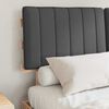 vidaXL Bed Frame with Upholstered Headboard Dark Grey 135 x 190 cm