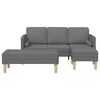 vidaXL Sofa Set 2 pcs Dark grey 173 x 131 x 67 cm Fabric