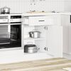 vidaXL Kitchen Base Cabinet Porto High Gloss White Engineered Wood