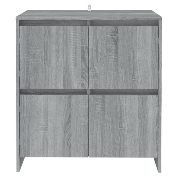 vidaXL Sideboard Grey Sonoma 70x41x75 cm Engineered Wood
