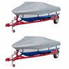 vidaXL Boat Covers 2 pcs Grey Length 427-488 cm Width 229 cm