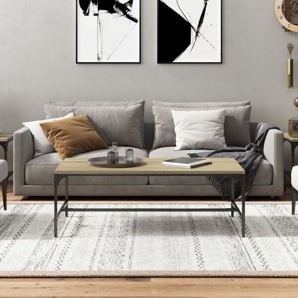 vidaXL Coffee Table Sonoma Oak 80x50x35 cm Engineered Wood