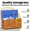 vidaXL Garden Storage Box with Louver 113x50x56 cm Solid Wood Acacia