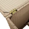 vidaXL Propane Tank Cover Table Beige 40x40x60 cm Poly Rattan