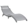 vidaXL Sun Loungers 2 pcs with Table Grey Solid Wood Acacia