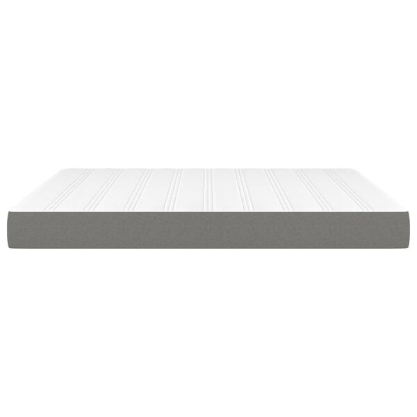 vidaXL Pocket Spring Bed Mattress Dark Grey 152x203x20 cm Queen Fabric