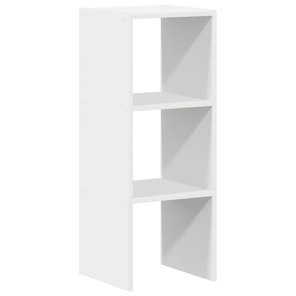 vidaXL Bookcase Stackable White 30x30x80 cm Engineered Wood