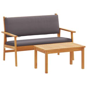 vidaXL Garden Sofa Set 2 pcs Anthracite Solid Acacia Wood