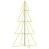 vidaXL Christmas Cone Tree | Warm White | Metal | Large | Christmas Cone Tree