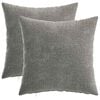 vidaXL Cushion Cover 2 pcs HEERLEN Dark Grey 40 x 40 cm