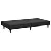 vidaXL 2 Piece Sofa Set Black Faux Leather