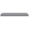 vidaXL Floating Wall Shelves 2 pcs Grey 60x23.5x3.8 cm MDF