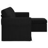 vidaXL Sofa Black Overall dimensions: 215 x 138 x 80 cm (W x D x H)