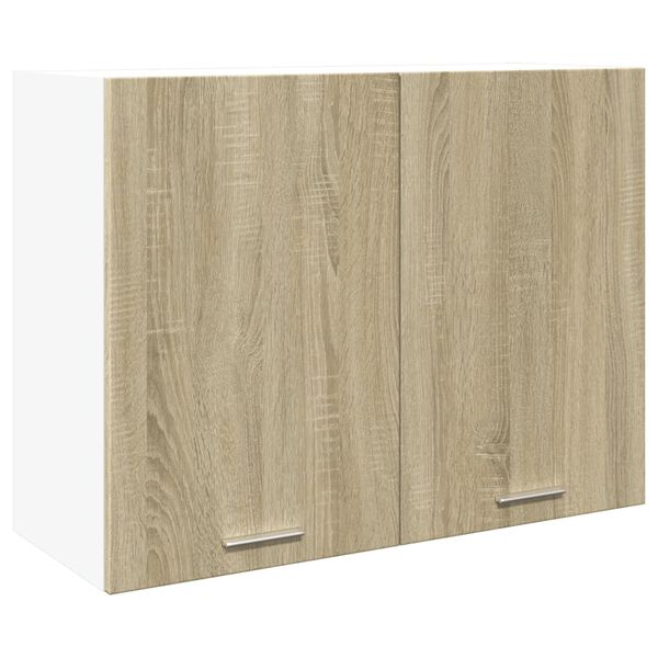 vidaXL Hanging Cabinet Lyon Sonoma Oak 80x31x60 cm Engineered Wood
