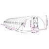vidaXL Greenhouse with Steel Frame Green 80 m² 16x5x2.3 m