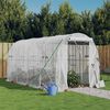 vidaXL Greenhouse with Steel Frame White 8 m&sup2; 4x2x2 m