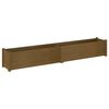 vidaXL Garden Planter Honey Brown 200x31x31 cm Solid Pinewood