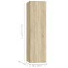 vidaXL 5 Piece TV Cabinet Set Sonoma Oak Engineered Wood