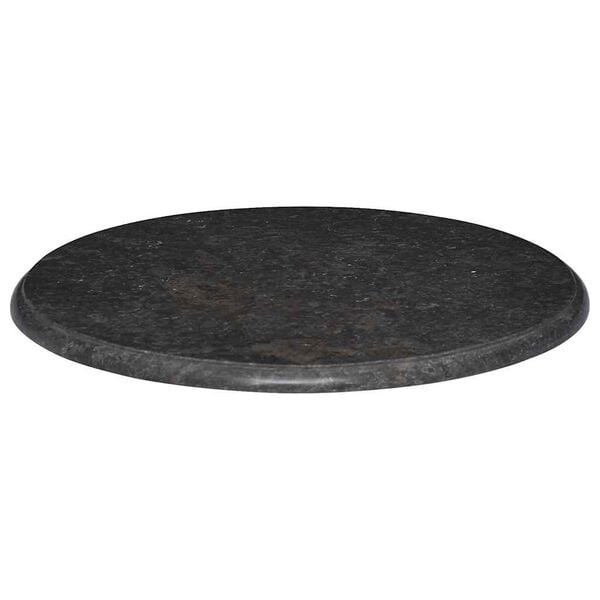 vidaXL Table Top Black Ø60x2.5 cm Marble