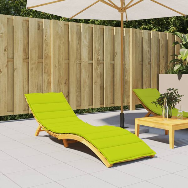 vidaXL Sun Lounger Cushion Bright Green 200x50x3cm Oxford Fabric