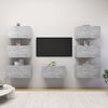 vidaXL TV Cabinets 7 pcs Concrete Grey 30.5x30x60 cm Engineered Wood