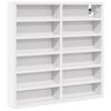 vidaXL Vitrine Cabinet White 60x8,5x58 cm Engineered Wood
