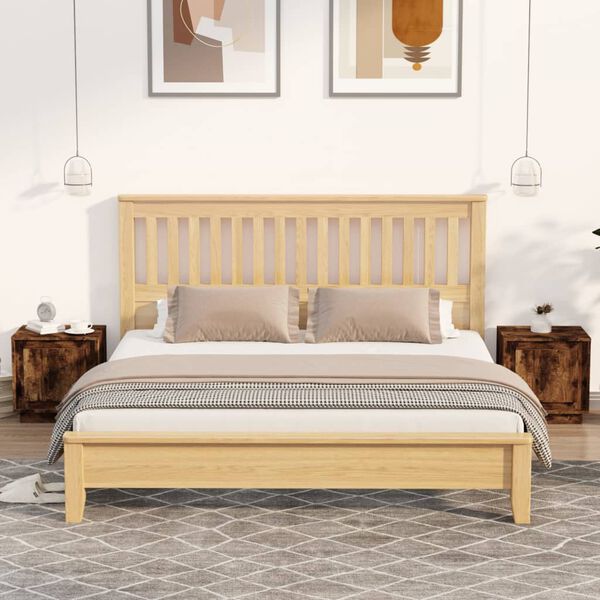 vidaXL Bedside Cabinets 2 pcs Smoked Oak 44x35x45 cm Engineered Wood